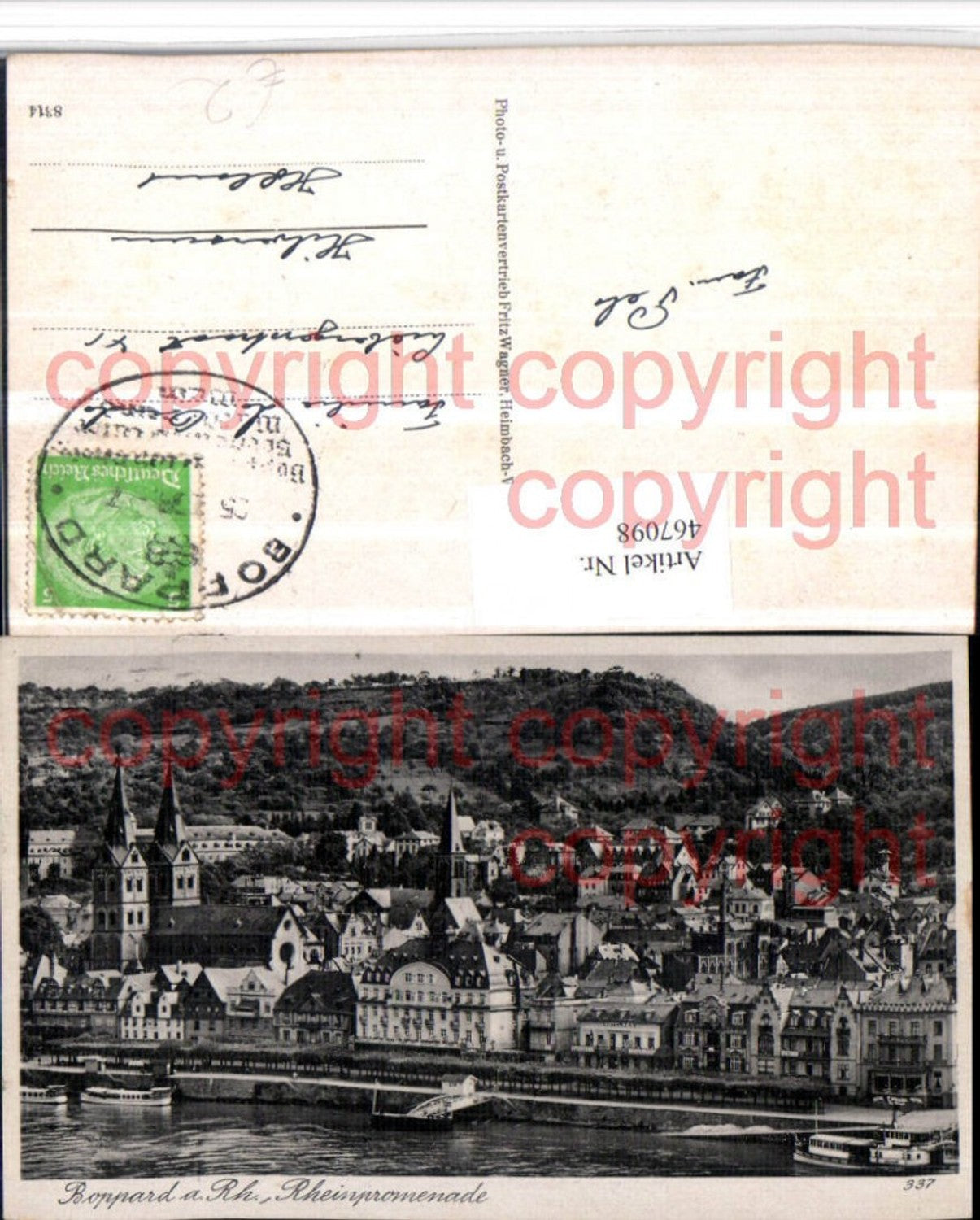 467098,Boppard am Rhein Teilansicht Kirche