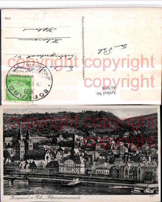 467098,Boppard am Rhein Teilansicht Kirche