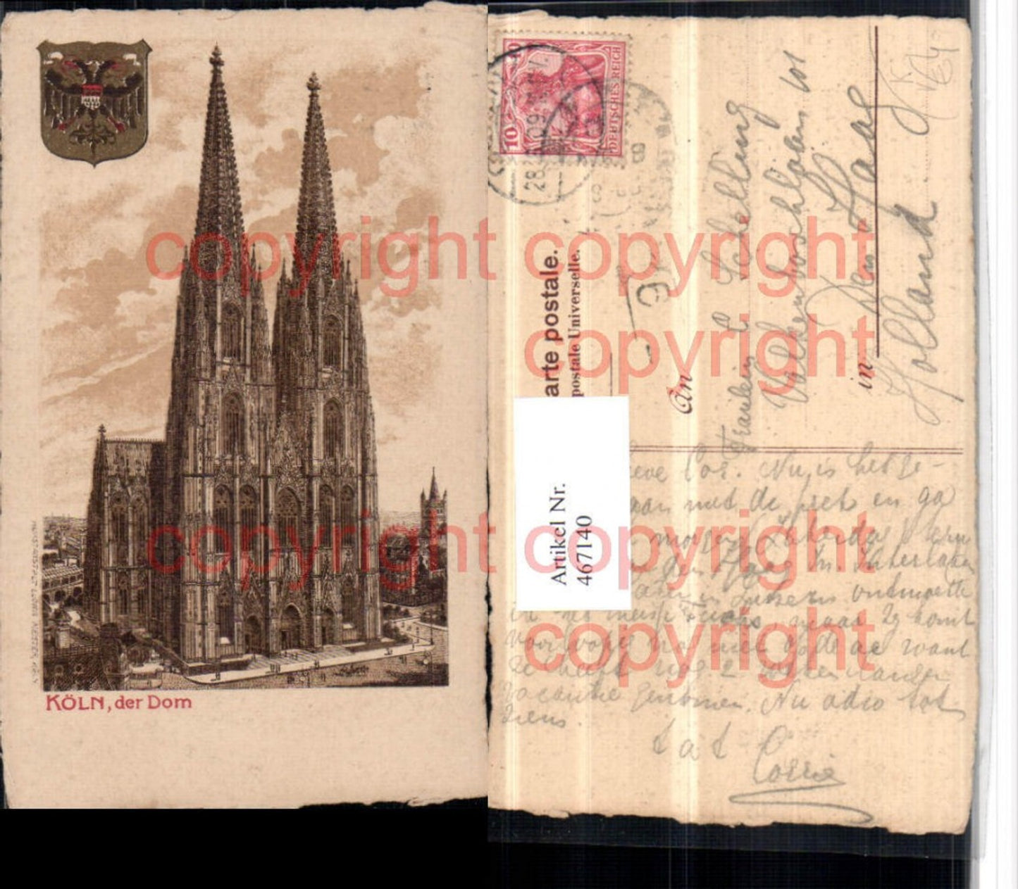 467140,Künstler AK Köln am Rhein Dom Kirche pub Ludwig Meister