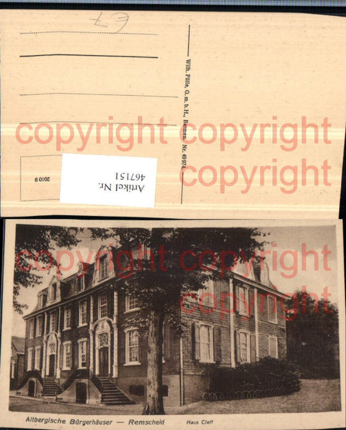 467151,Remscheid Altbergisches Bürgerhaus Haus Cleff
