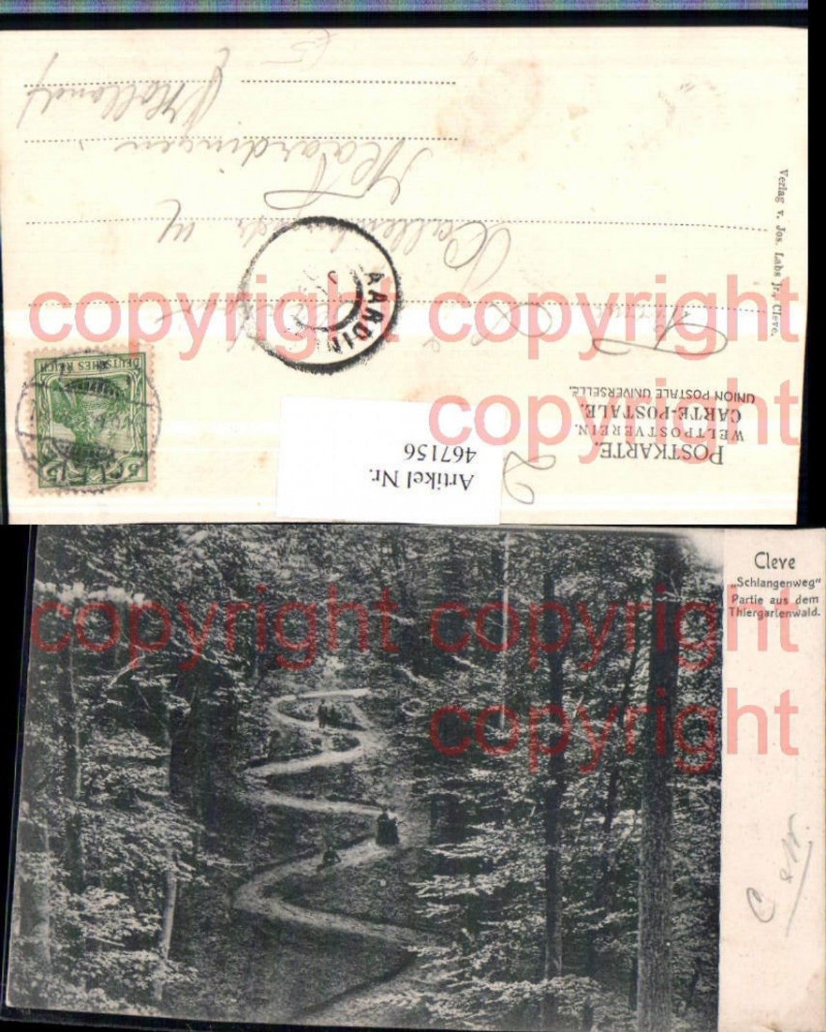 467156,Cleve Kleve Partie aus dem Tiergartenwald Schlangenweg