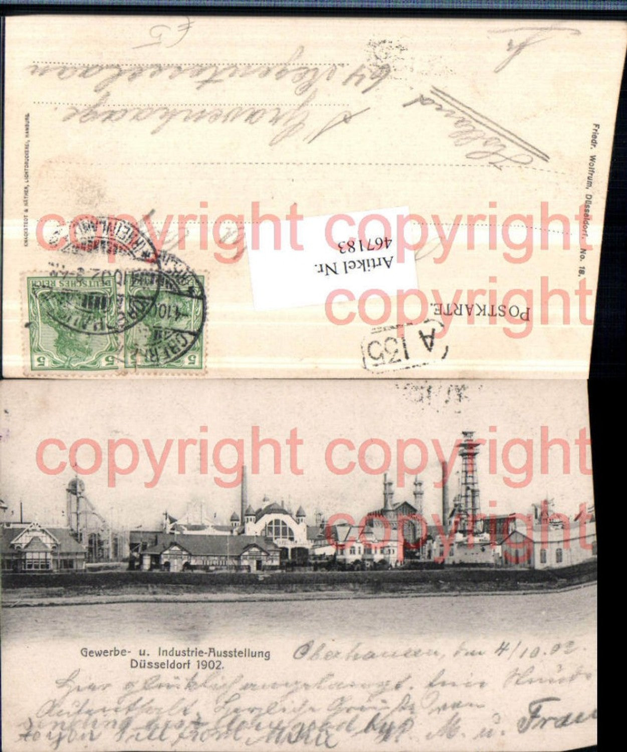 467183,Düsseldorf Gewerbe- u. Industrie-Ausstellung 1902