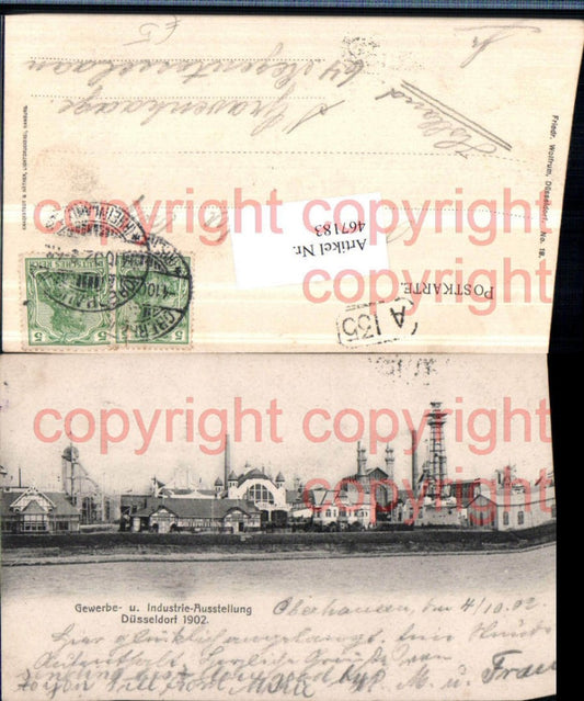 467183,Düsseldorf Gewerbe- u. Industrie-Ausstellung 1902