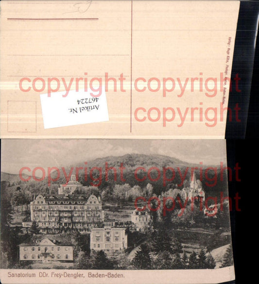 467224, Baden-Baden Sanatorium Dr. Frey-Dengler