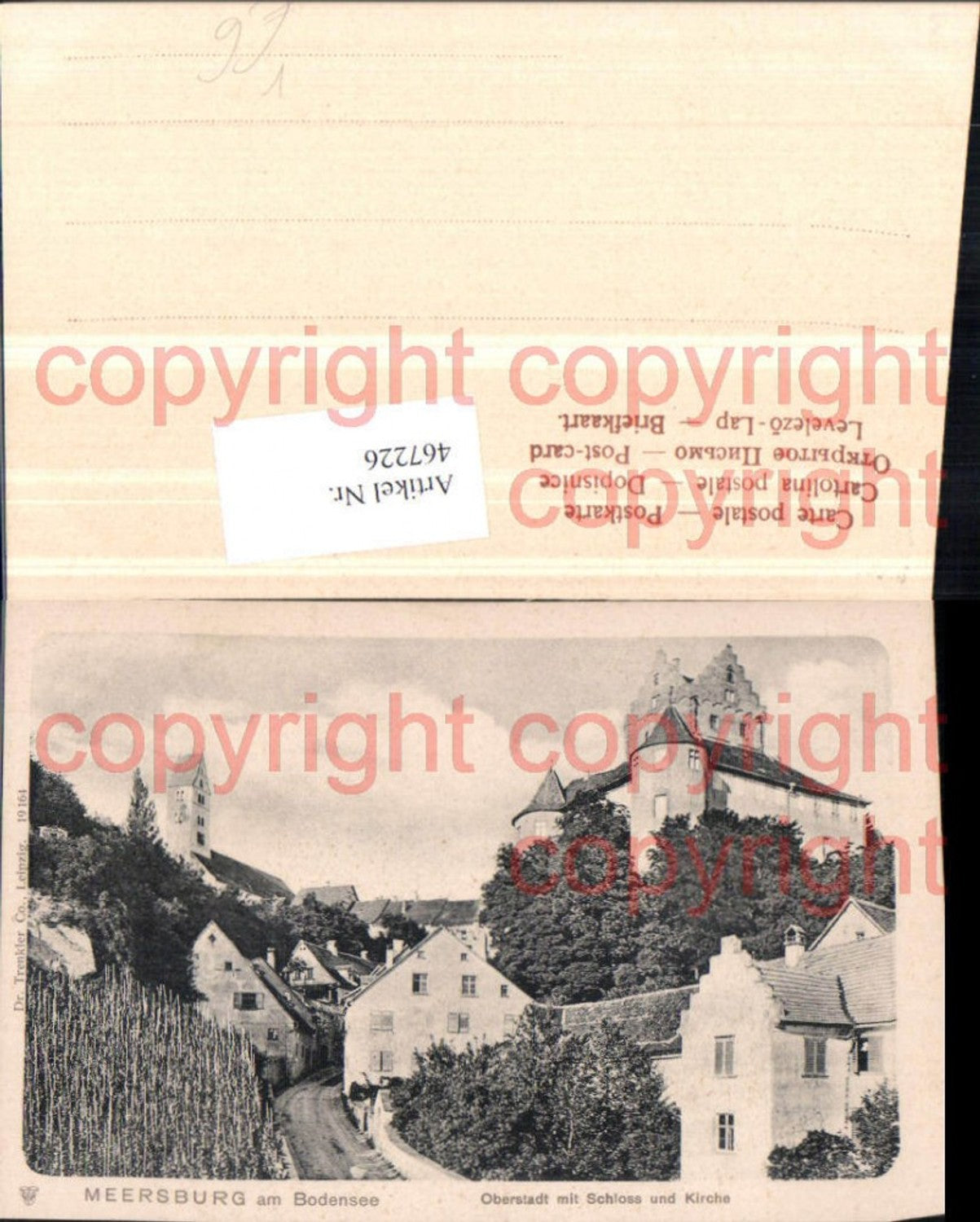 467226,Meersburg am Bodensee Oberstadt m. Schloss Kirche pub Trenkler 19164