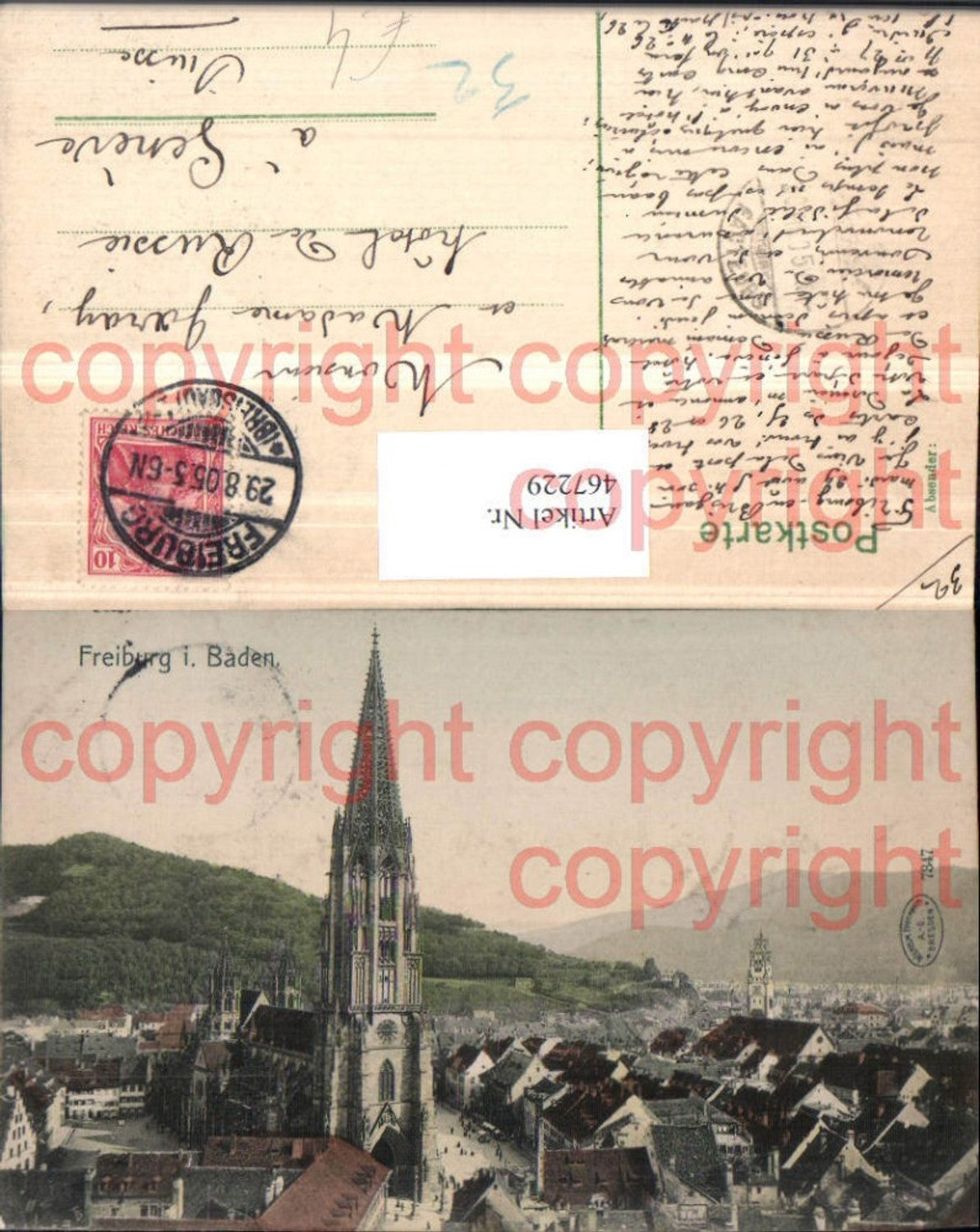 467229,Freiburg im Breisgau Teilansicht Kirche