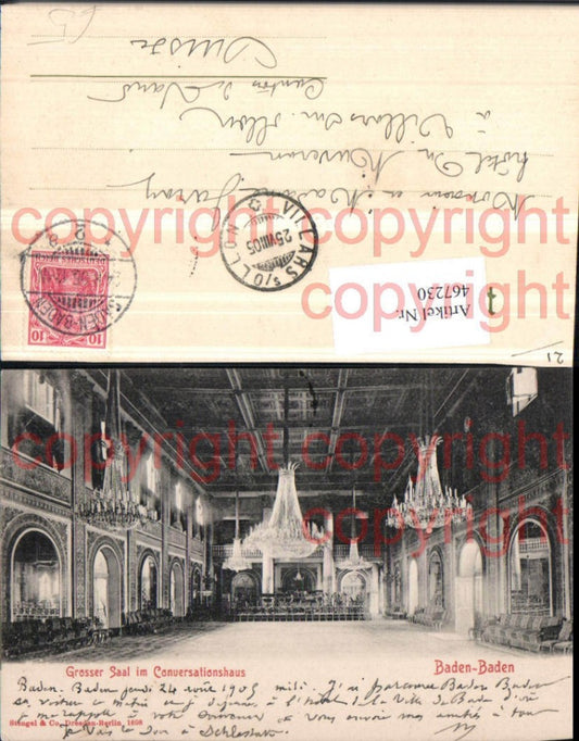 467230, Baden-Baden Conversation House, Great Hall, pub Stengel &amp; Co