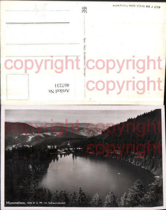 467231,Mummelsee Lake in the Black Forest b. Seebach