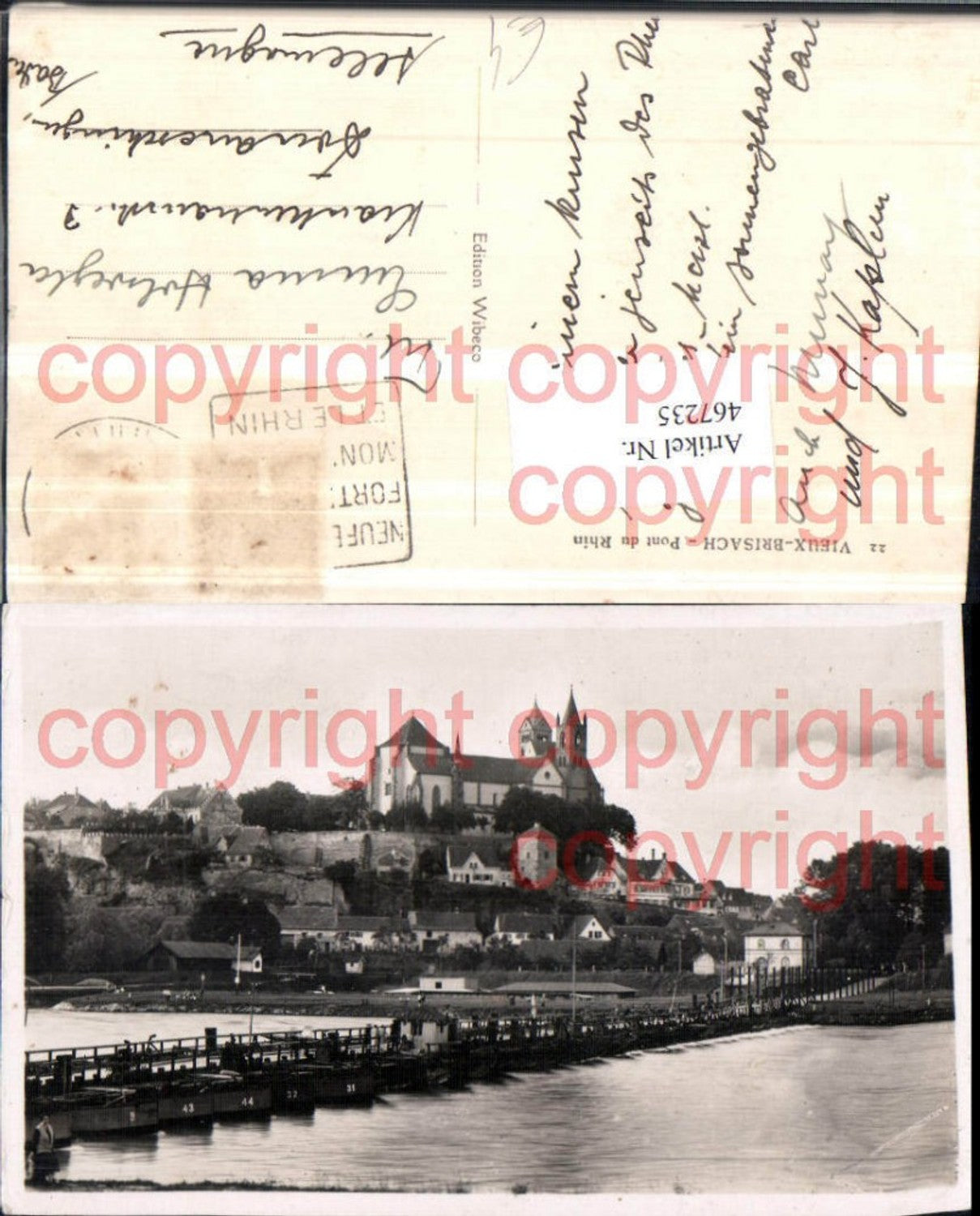 467235,Breisach am Rhein Pont du Rhin Brücke Kirche