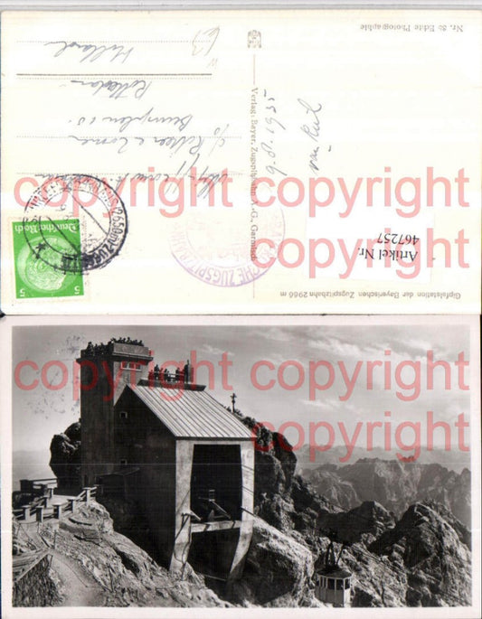 467257,Gipfelstation der Bayerischen Zugspitzbahn Seilbahn b. Garmisch