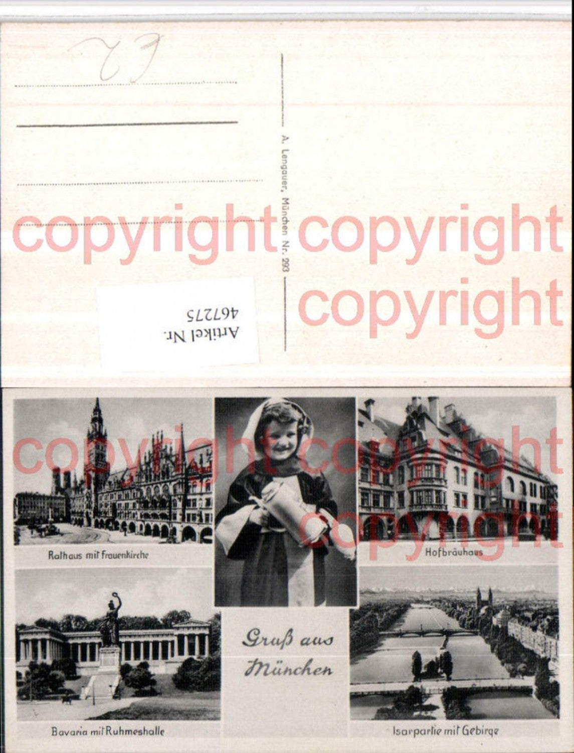467275,München Münchner Kindl Hofbräuhaus Rathaus Bavaria Mehrbildkarte