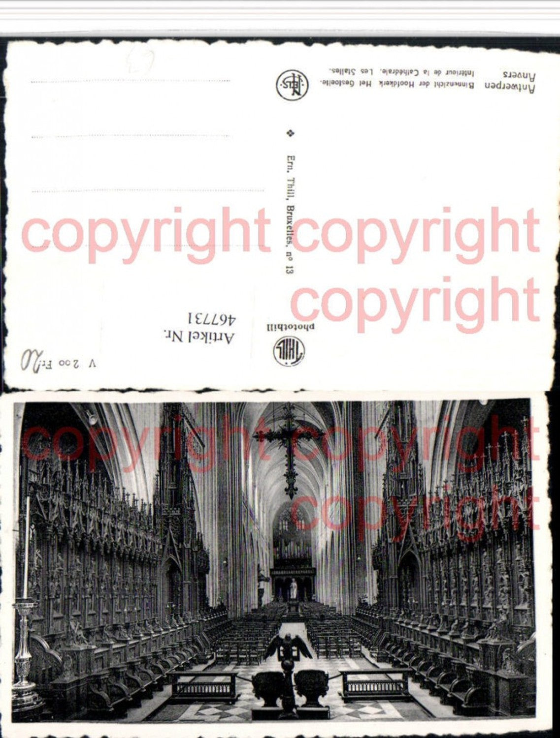 467731,Belgium Antwerpen Anvers Cathedrale Kirche Interieur Stalles