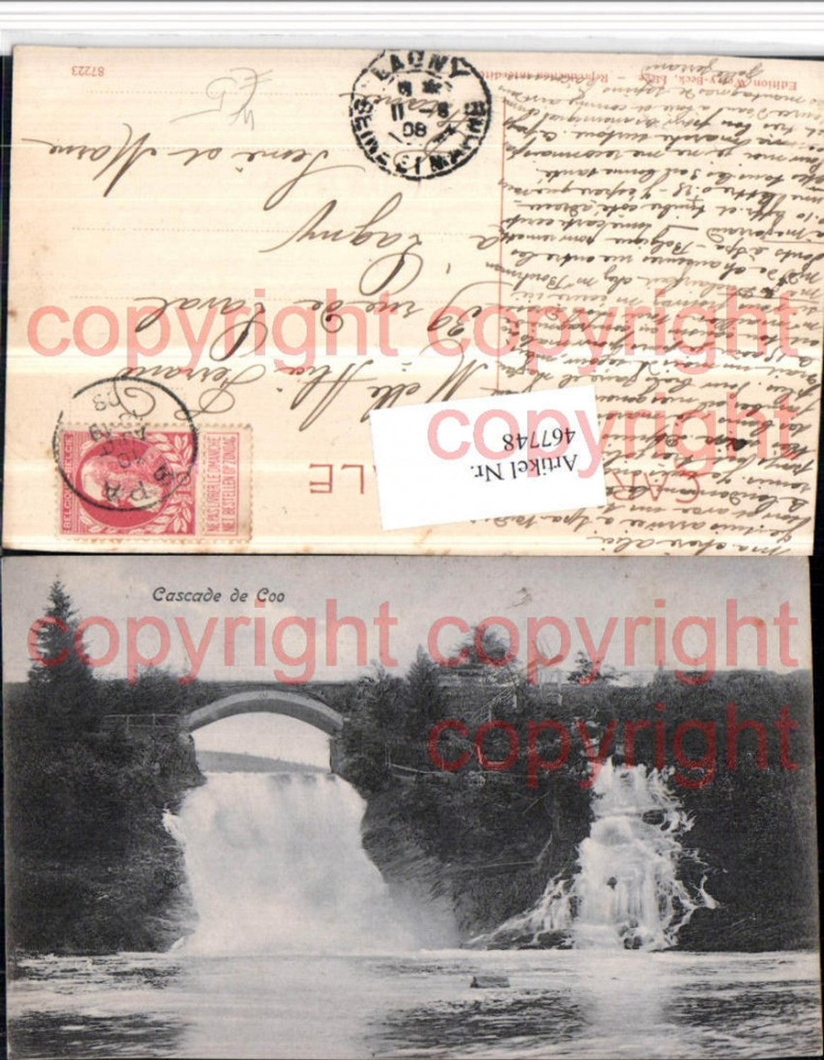467748,Belgium Petit-Coo Cascade de Coo Wasserfall Brücke