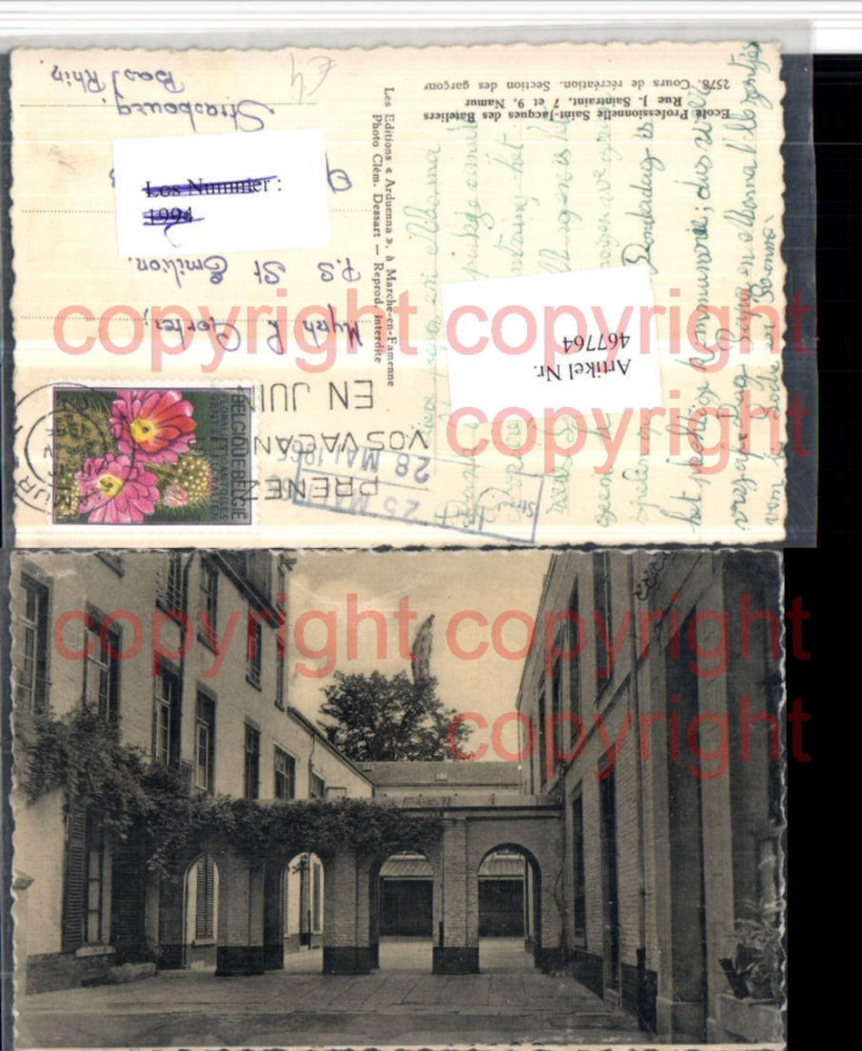 467764,Belgium Namur Ecole St-Jacques Cours recreation Section des garcons