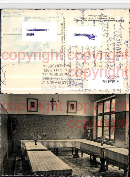 467765,Belgium Namur Ecole St-Jacques Un refectoire Interieur