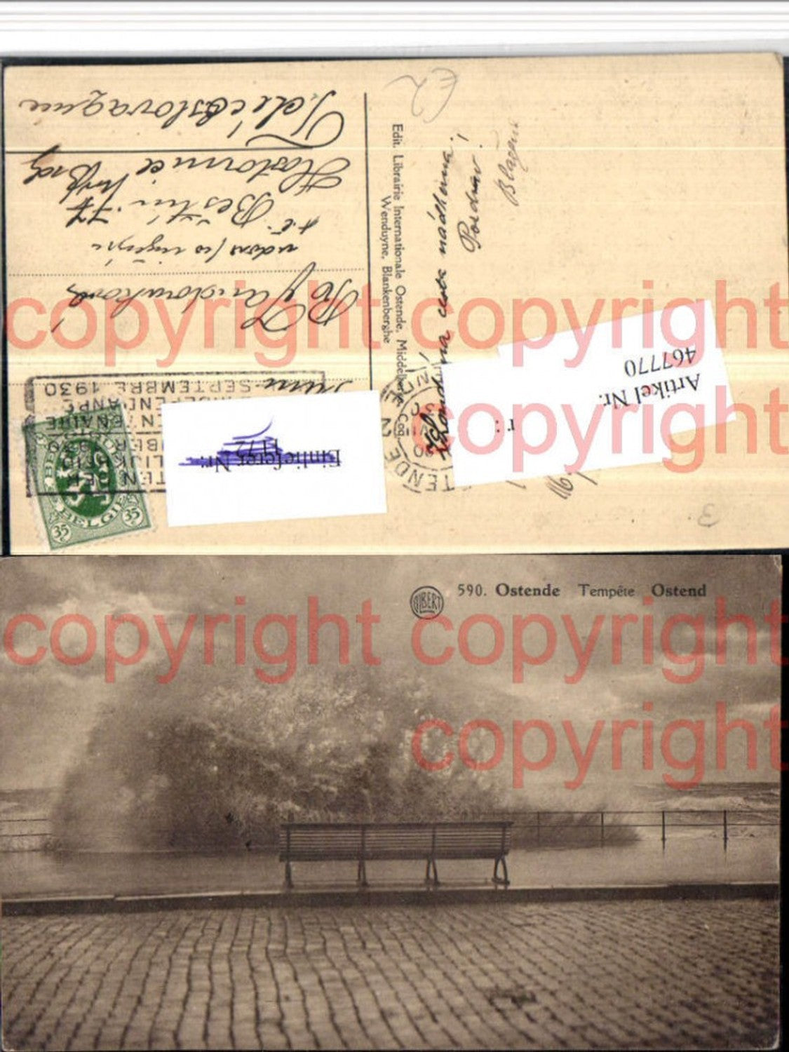 467770,Belgium Ostende Tempete Brandung