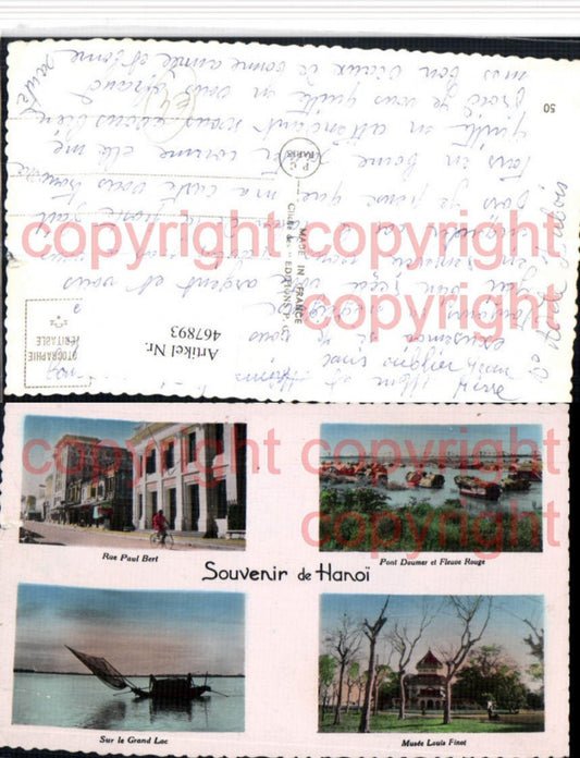 467893,Vietnam Hanoi Rue Paul Bert Musee Pont Lac Mehrbildkarte