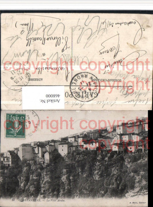 468000,Algeria Constantine La Ville Arabe Teilansicht