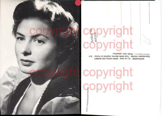 468166,Schauspielerin Ingrid Bergman Portrait