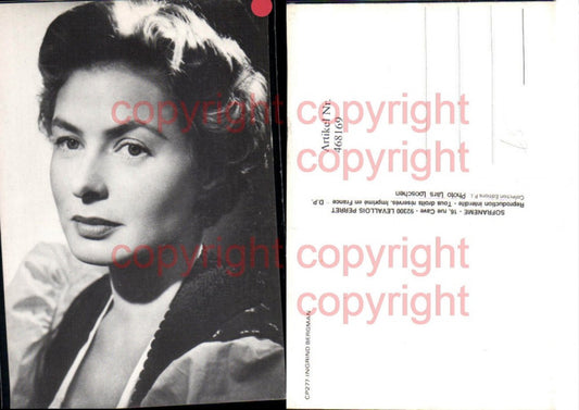 468169,Schauspielerin Ingrid Bergman Portrait