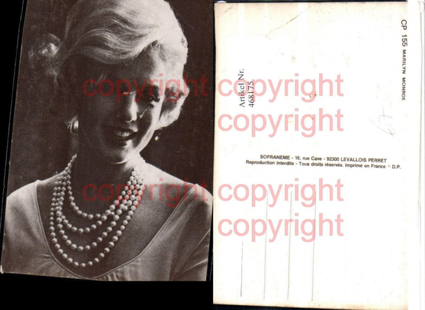 468175,Schauspielerin Marilyn Monroe Portrait Kette