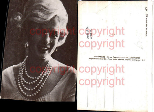 468175,Schauspielerin Marilyn Monroe Portrait Kette
