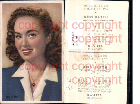 468186,Schauspielerin Ann Blyth Portrait