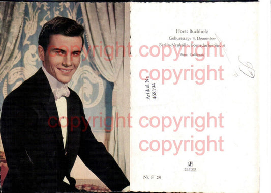 468194,Schauspieler Horst Buchholz Portrait