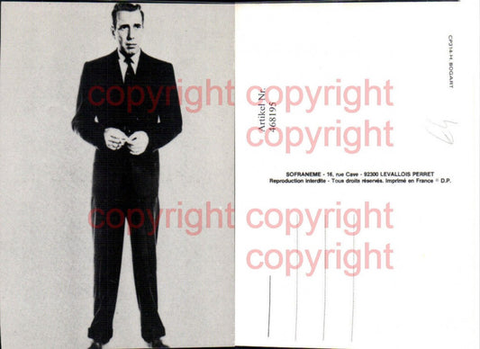 468195,Schauspieler Humphrey Bogart Anzug