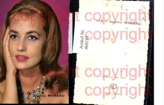 468210,Minikarte Schauspielerin Jeanne Moreau Portrait