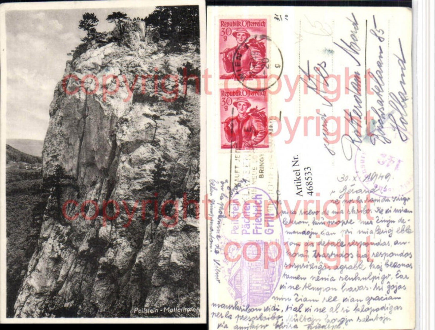 468533,Peilstein b. Altenmarkt an d. Triesting Matterhorn Felswand