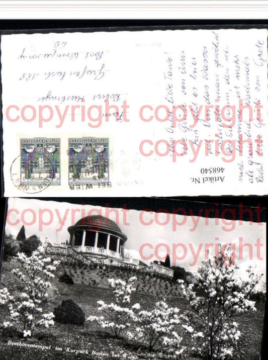 468540,Baden b. Wien Kurpark Beethoventempel