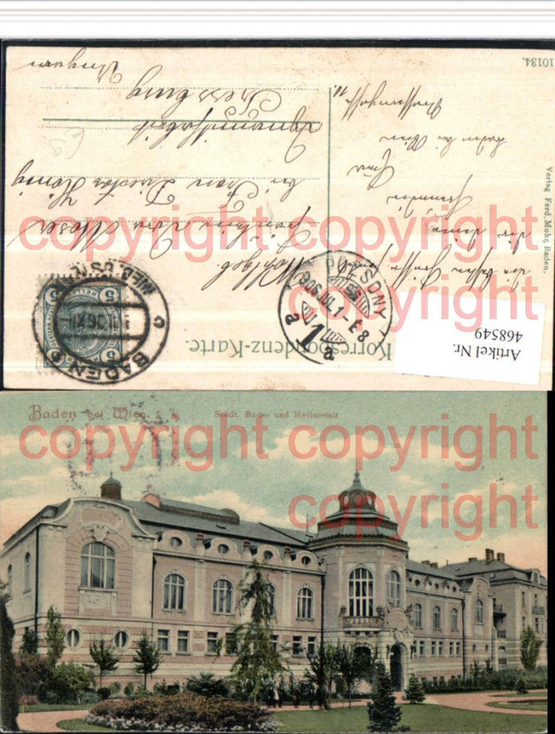 468549,Baden b. Wien Bade- und Heilanstalt