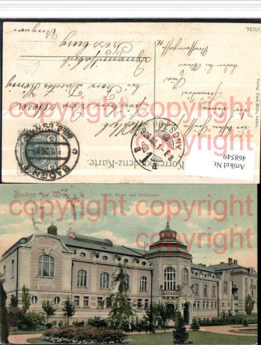 468549,Baden b. Wien Bade- und Heilanstalt
