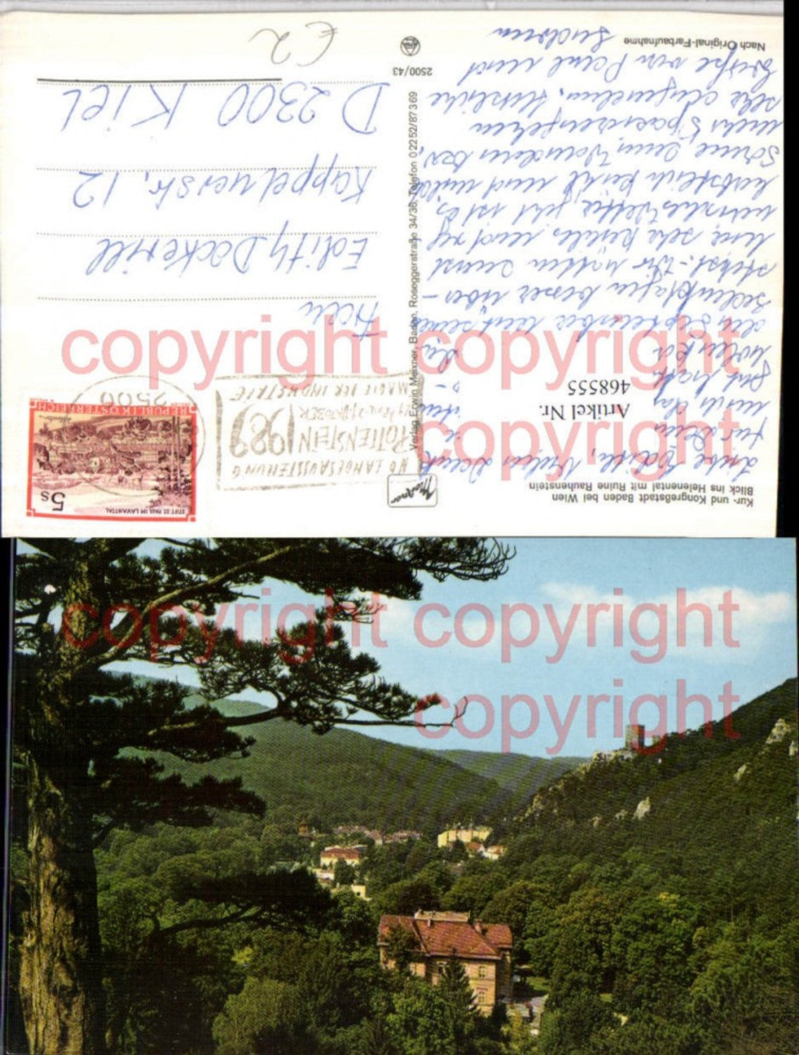 468555,Baden b. Wien Helenental m. Ruine Rauhenstein