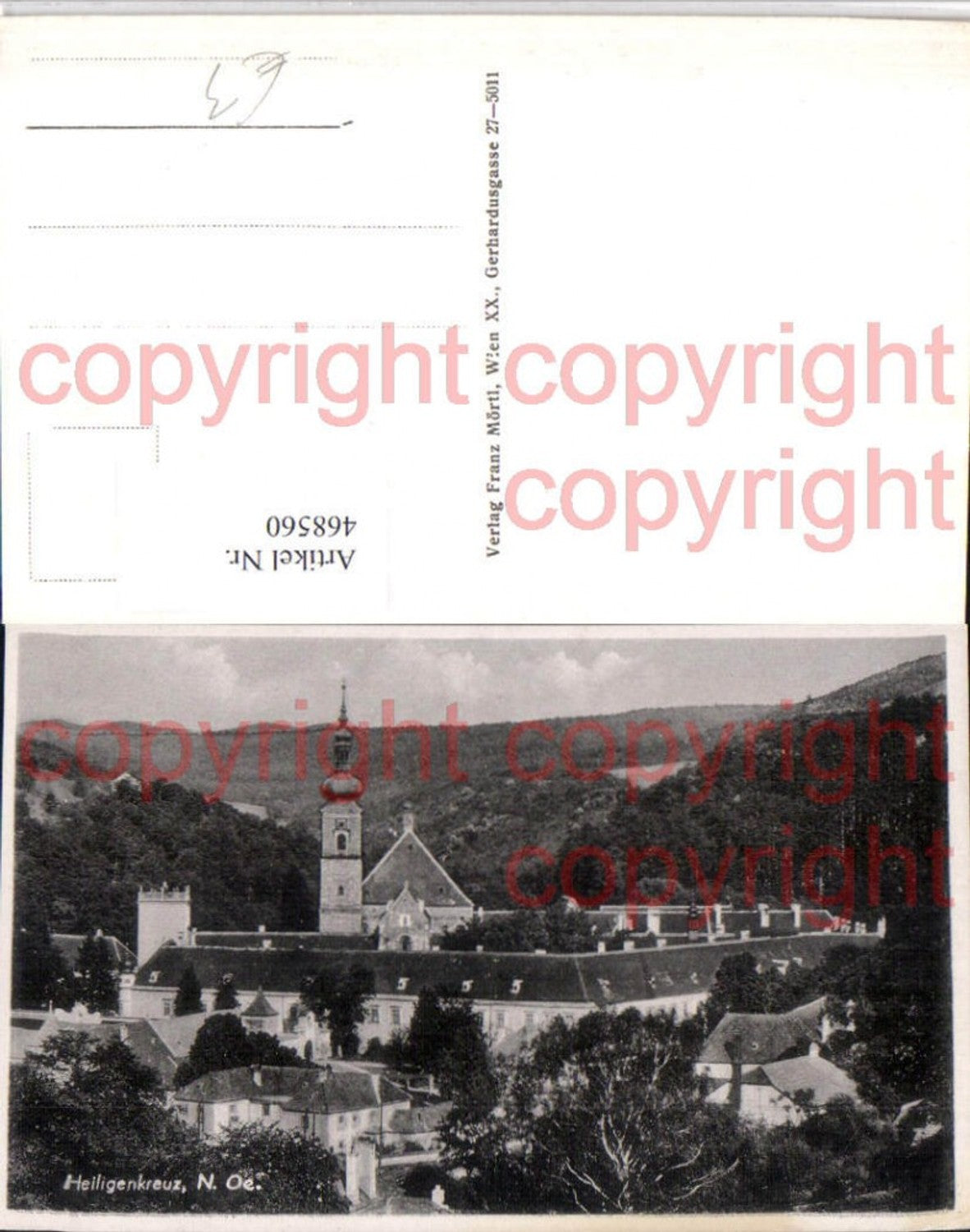 468560,Heiligenkreuz Teilansicht m. Stift