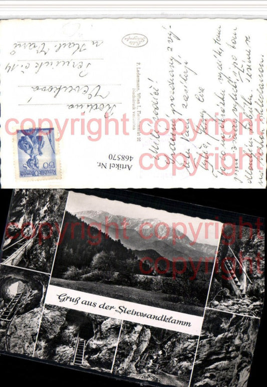 468570,Steinwandklamm Klamm b. Weissenbach an d. Triesting Mehrbildkarte