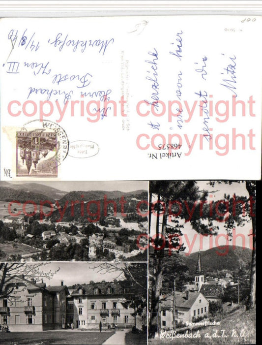 468575,Weissenbach an d. Triesting Totale Kirche Mehrbildkarte