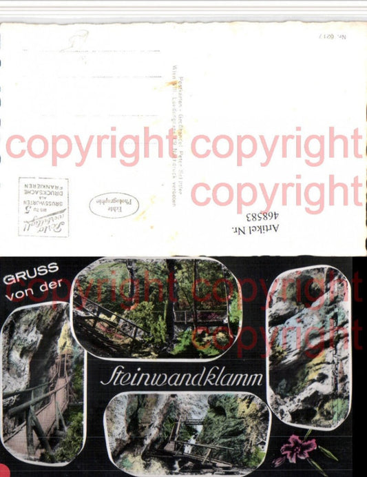 468583,Steinwandklamm Klamm b. Weissenbach an d. Triesting Mehrbildkarte
