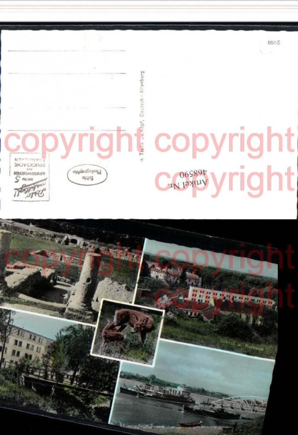 468590,Deutsch-Altenburg Amphitheater Kurhaus Schloss Mehrbildkarte