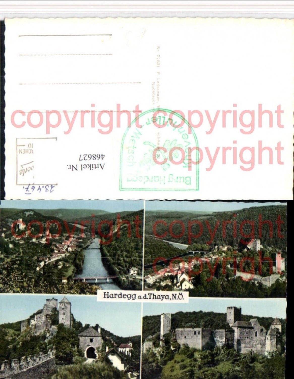 468627,Hardegg an d. Thaya Totale Burg Mehrbildkarte