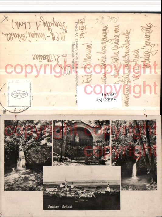 468630,Pulkau Bründl Totale Wasserfall Mehrbildkarte