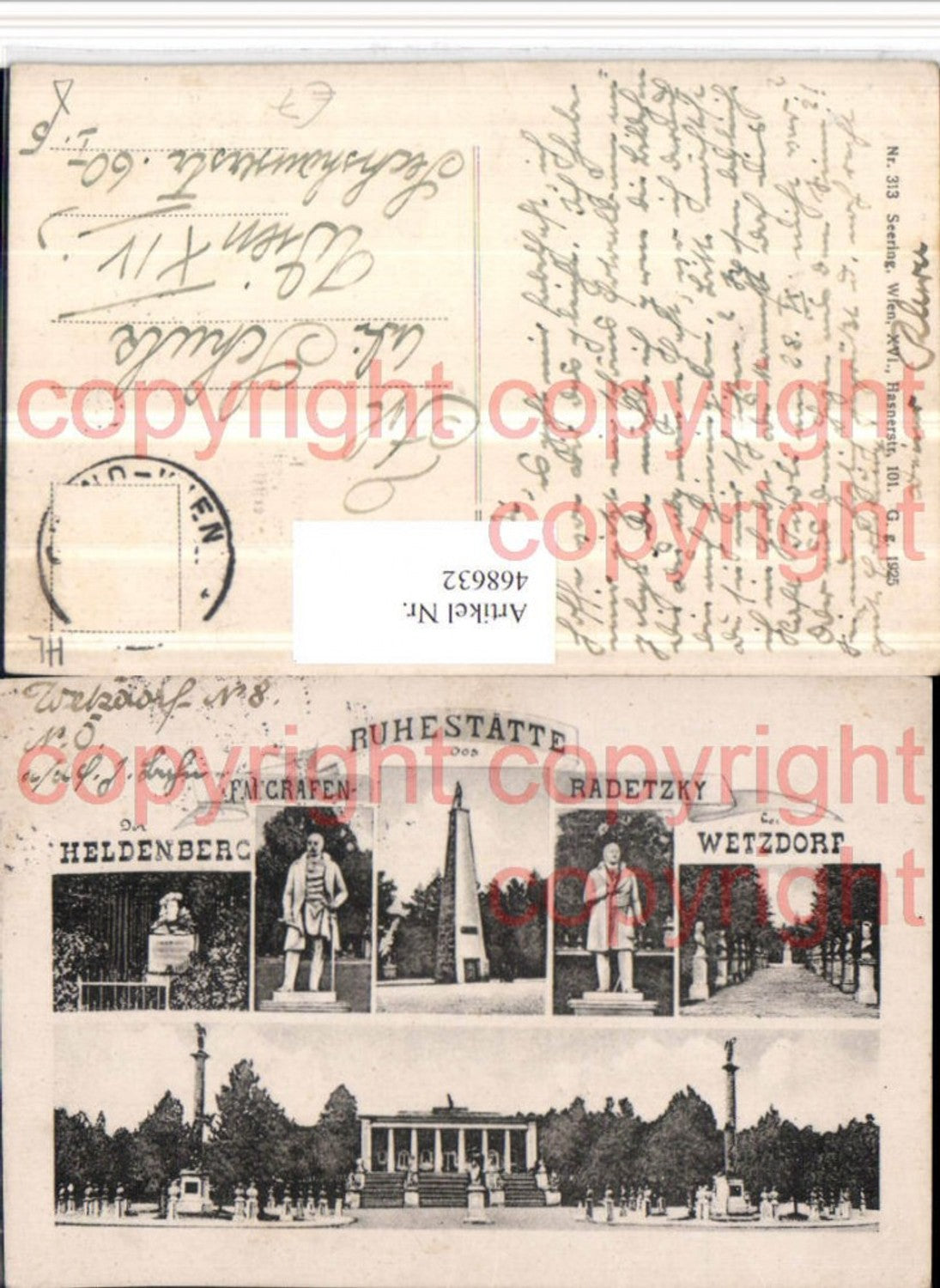 468632,Heldenberg Wetzdorf Ruhestätte Denkmäler Mehrbildkarte