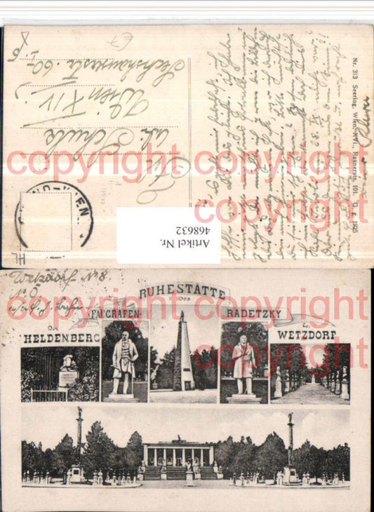 468632,Heldenberg Wetzdorf Ruhestätte Denkmäler Mehrbildkarte