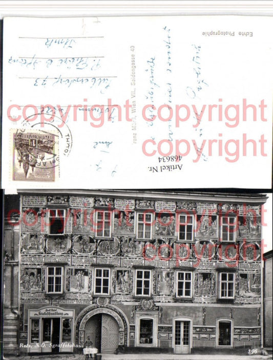 468634,Retz Sgraffitohaus Gebäude