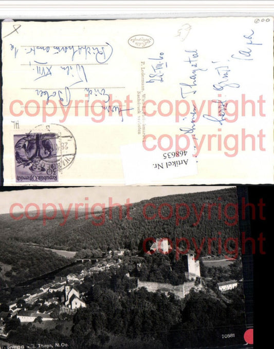 468635,Hardegg an d. Thaya Totale m. Burg
