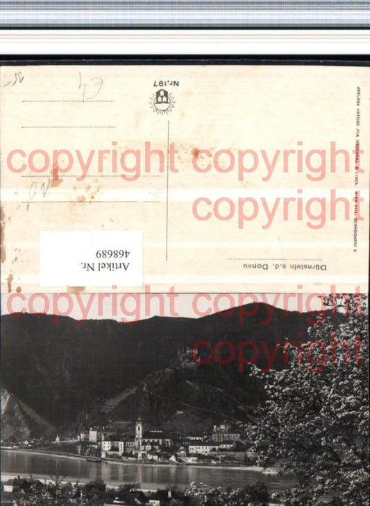 468689,Dürnstein an d. Donau Totale m. Ruine