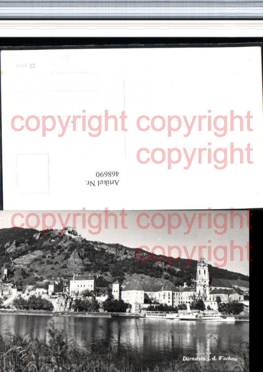 468690,Dürnstein in d. Wachau Totale m. Ruine Dampfer