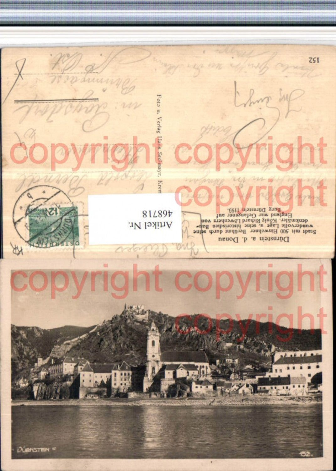 468718,Dürnstein an d. Donau Totale m. Ruine