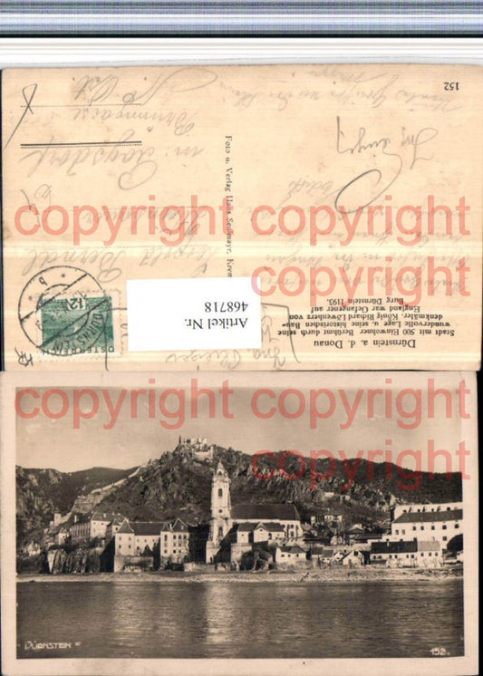 468718,Dürnstein an d. Donau Totale m. Ruine